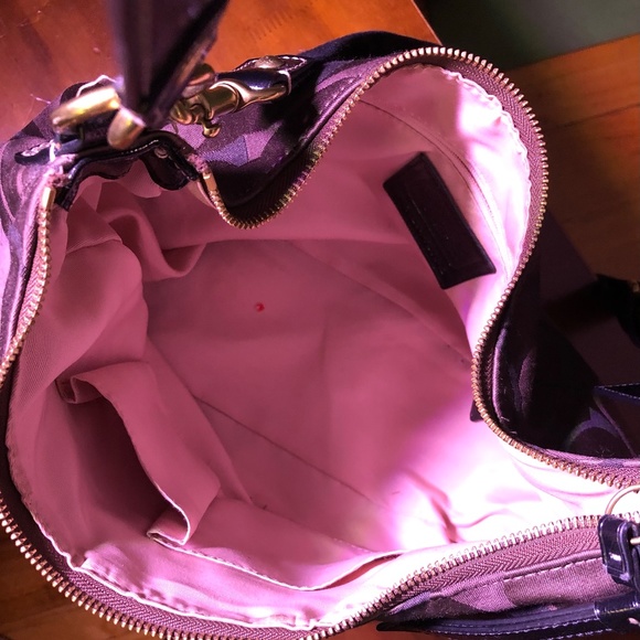 Brown Retro Coach Crossbody Bag + Purse - Picture 4 of 4